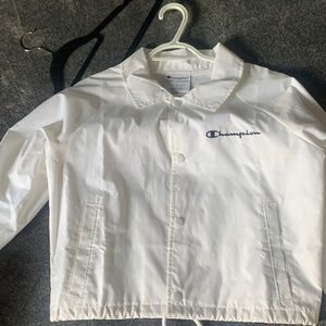 Champion white windbreaker